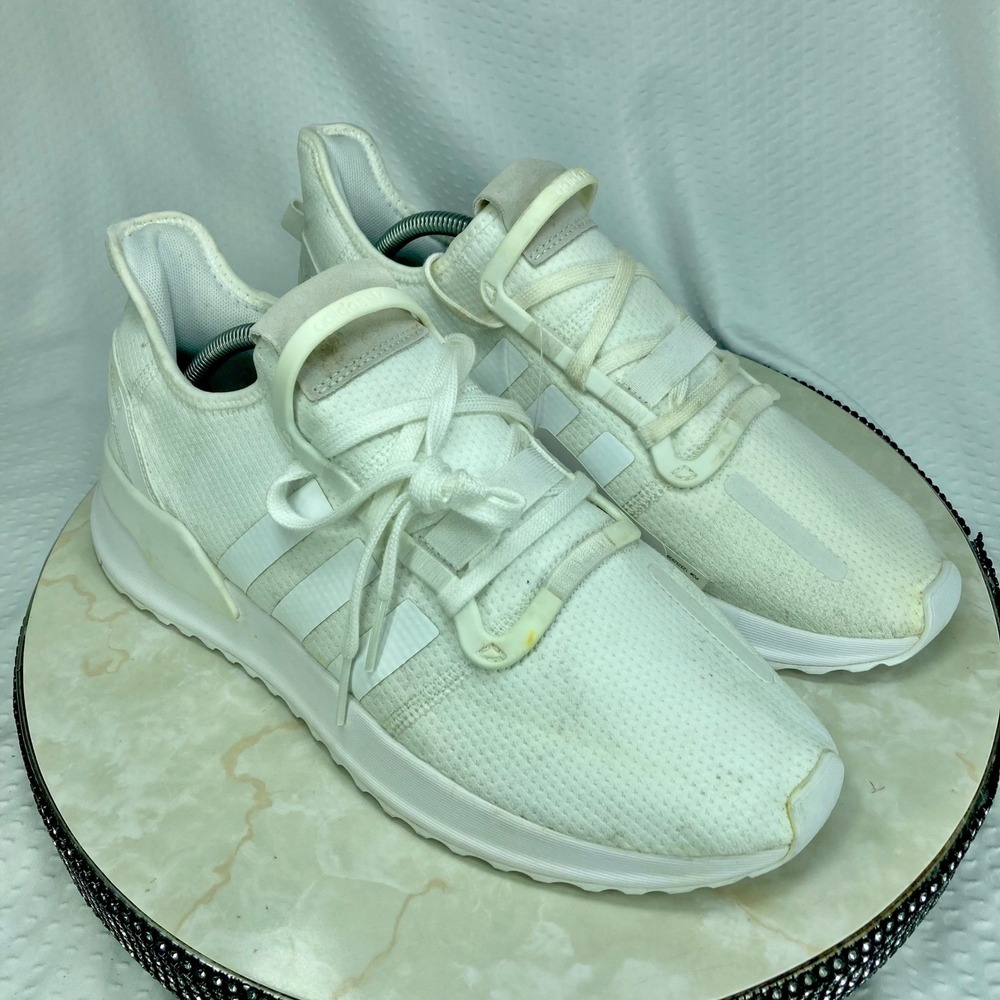 Adidas U_Path Run Athletic Sneakers Men 11 White Mesh Low Top Trainers Shoes NEW
